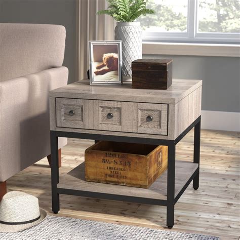 This side table is the perfect outdoor table for adding to your outdoor space. Laurel Foundry Modern Farmhouse Omar End Table With Storage & Reviews | Wayfair