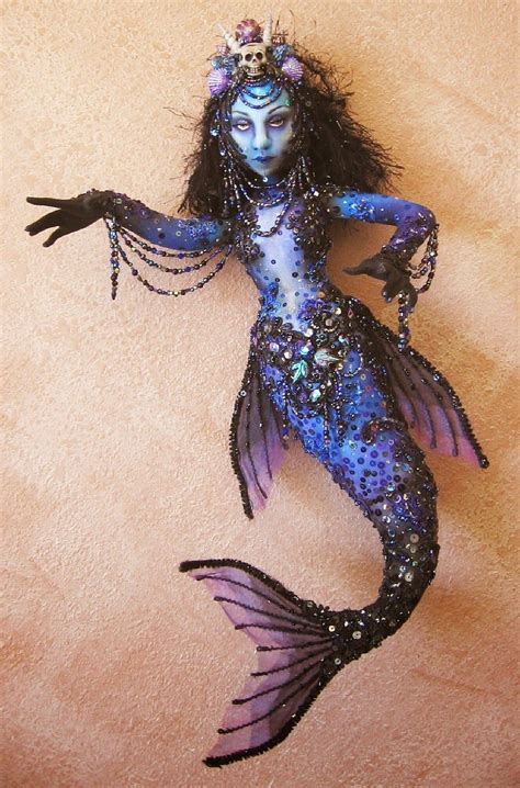 Witch Crafts Mermaid Dolls Dark Mermaid Art Dolls Handmade