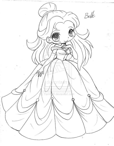 yampuff chibi girl coloring pages