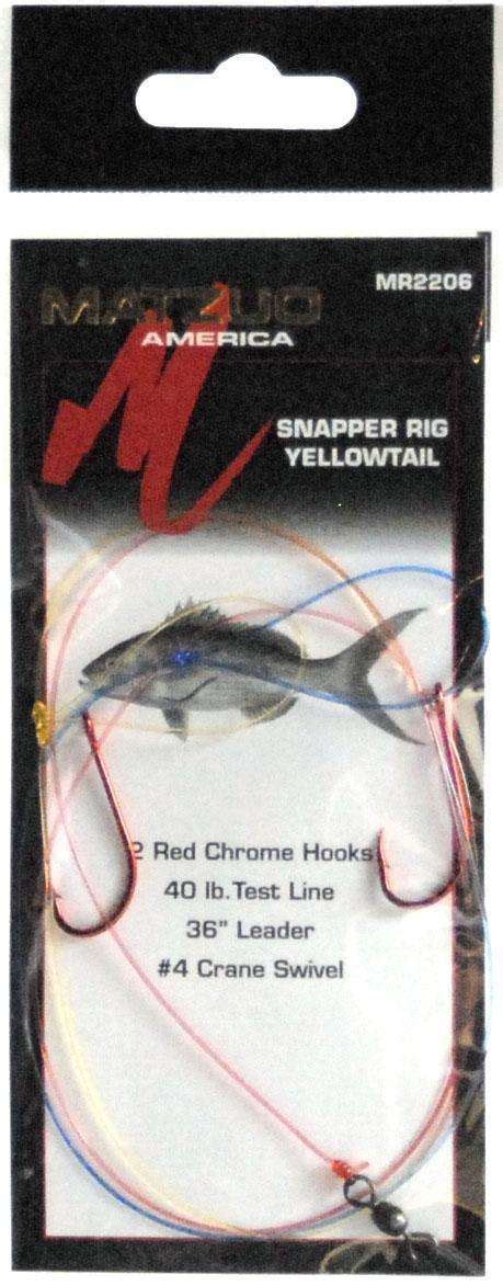 Matzuo Yellow Tail Snapper Rig Pre Rigged All Purpose Saltwater Snell