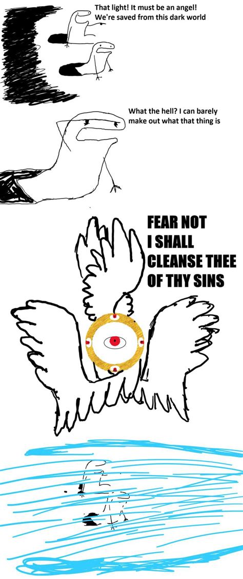 Bayonetta, despite being a game coated in gore and boobs, is one of the only fictional mediums where the angels actually look like how they do in the bible. Bible Accurate Angel Fan Comic : FlorkofCowsOfficial