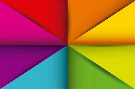 Rainbow Geometric Shapes Wallpapers Wallpaper Cave