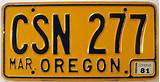 Pictures Of Oregon License Plates