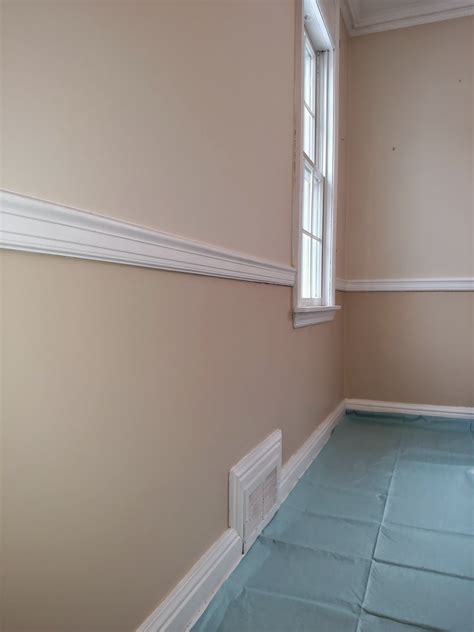 Continue this level across for all walls that will receive chair. HendersonWorks: Wainscoting Install in Whitehall