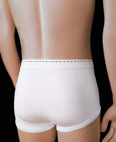 Tiger Underwear All White Mens Single Seat Briefs And Etsy