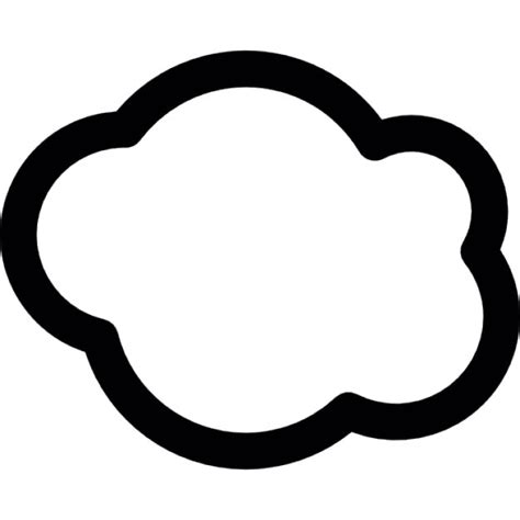 Fluff Cloud Outline Icons Free Download