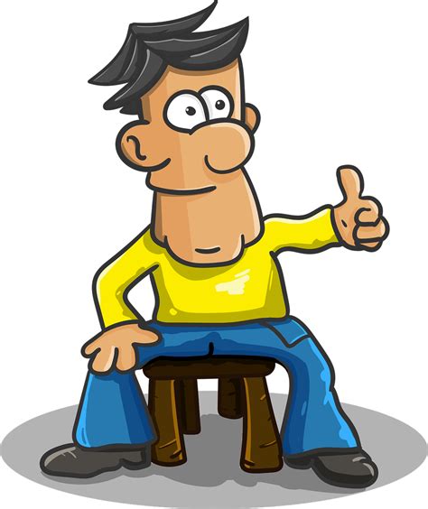Person Sitting Down Clipart