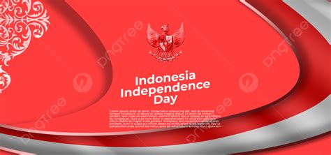 Background Background Hari Kemerdekaan Indonesia Merah Dengan Ornamen