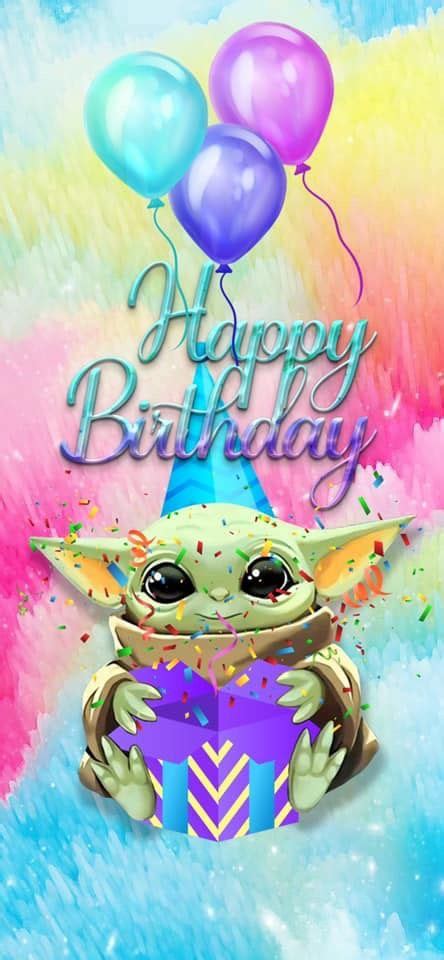 Pin By Michaele On Yoda Baby Happy Birthday Images Birthday