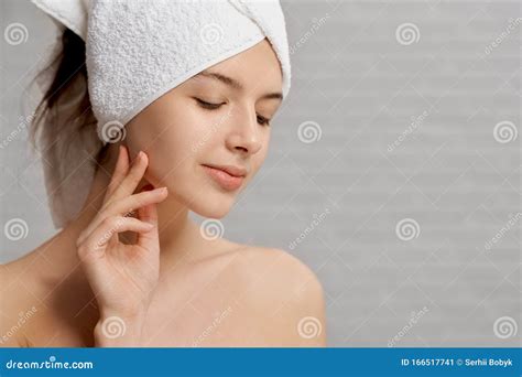 Delicate Girl Posing After Shower In Morning Stock Image Image Of Perfect Delicacy 166517741