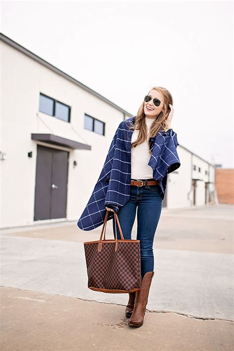 Navy Plaid Wrap A Lonestar State Of Southern Fashion Outfit