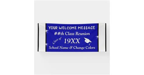 Personalized High School Reunion Banner Any Colors Zazzle