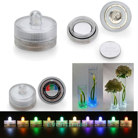 100pcspack 11 Colors Decor Small Battery Operated Single Led Lights