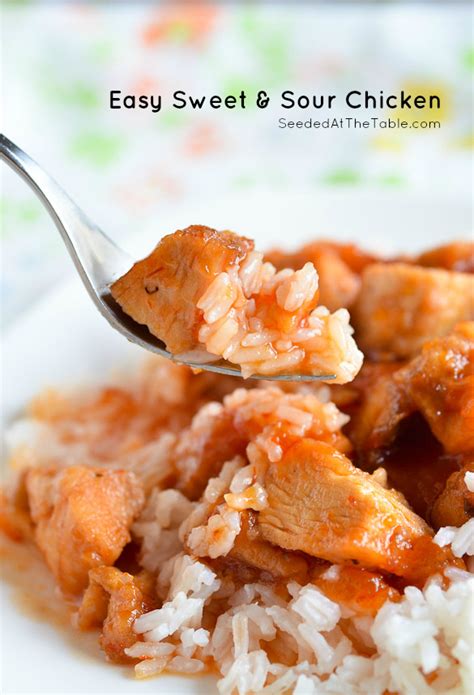 Easy 3 Ingredient Slow Cooker Sweet And Sour Chicken
