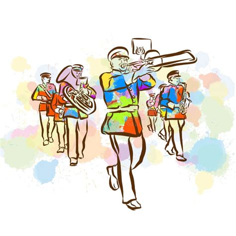 Marching Band Vector Stock Illustrations 507 Marching Band Vector