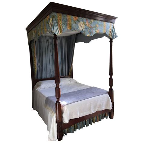 Victorian 4 Poster Bed Canopy 6ft Wide Antique Four Poster Bed