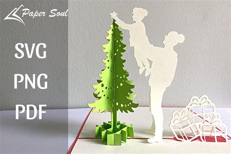 Christmas Pop Up Card Template Graphic By Paper Soul Craft · Creative