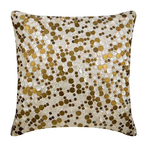 Designer Gold Throw Pillow Cover Custom 16x16 Etsy Gold Throw