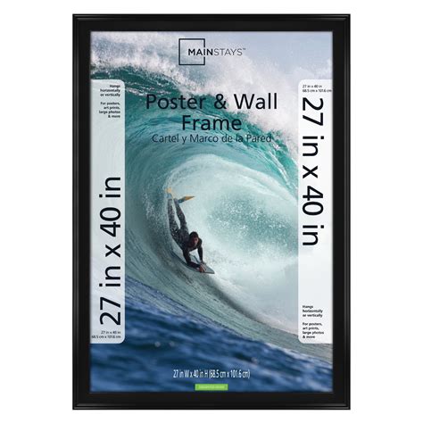 Mainstays 27 X 40 Casual Black Poster And Picture Frame