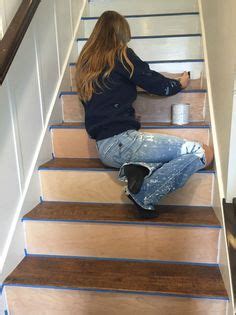 This is something that probably scares people more than it needs to. Luxury Vinyl Plank on Stairs with White Risers. | Vinyl ...