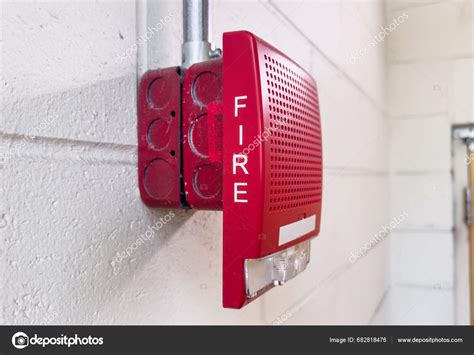 Fire Alarm System Emergency Alarm Fire Alarm Wall Stock Photo By