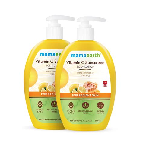 Buy Mamaearth Vitamin C Sunscreen For All Skin Types Body Lotion Spf 30