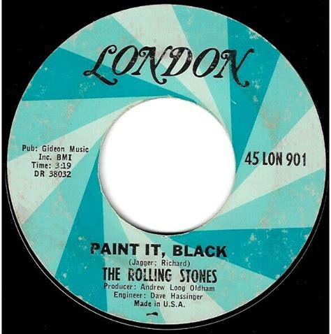 Rolling Stones The Paint It Black London 45 Lon 901 Single 7