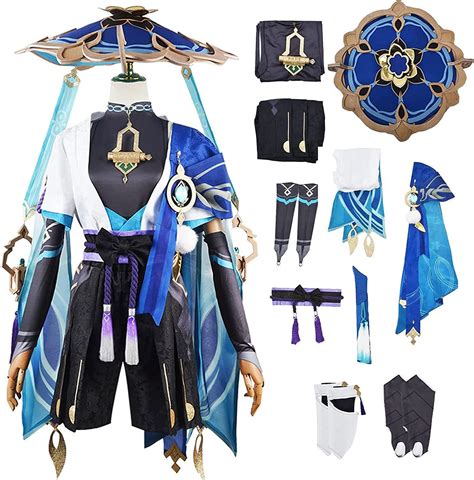Mrlq Genshin Impact Wanderer Cosplay Costume Complete Set With Hats