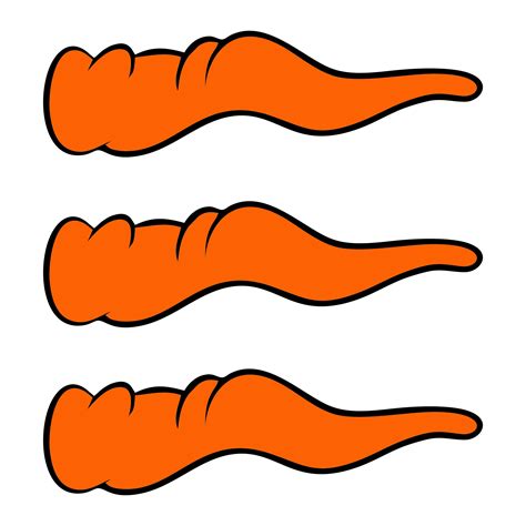 Printable carrot nose