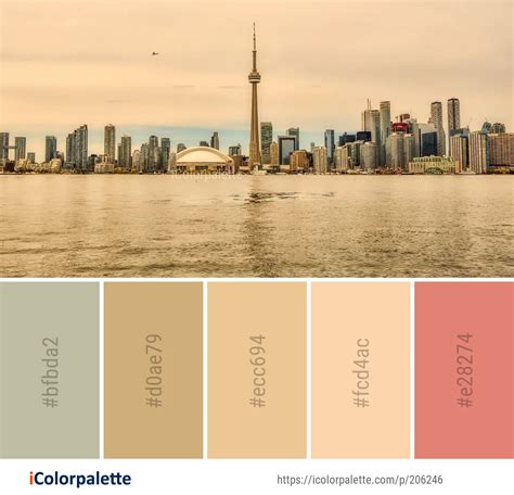 Color Palette Ideas From Skyline City Cityscape Image Icolorpalette
