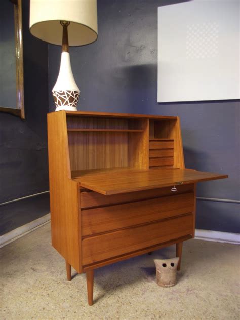 Secretary desk is a beautiful and practical addition to every house. Vintage Ground: Mid Century Danish Modern Secretary Desk