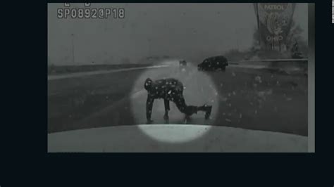 Dashcam Shows Officer S Close Call With Deer Cnn Video