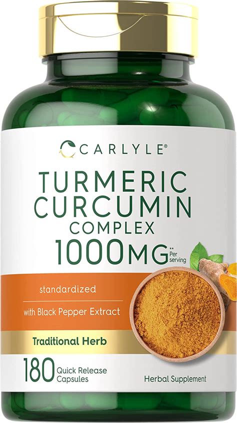 Turmeric Curcumin With Black Pepper Mg Capsules Turmeric