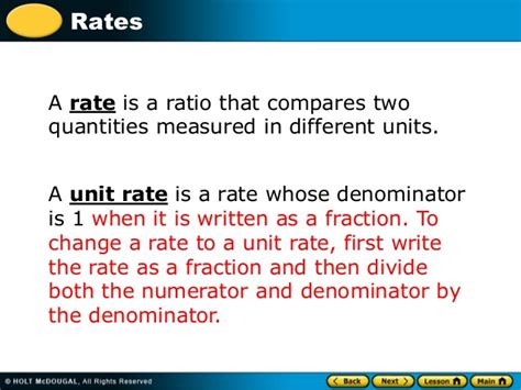 Print off the worksheets and then work through the lesson with your child. Rates and Unit Rate