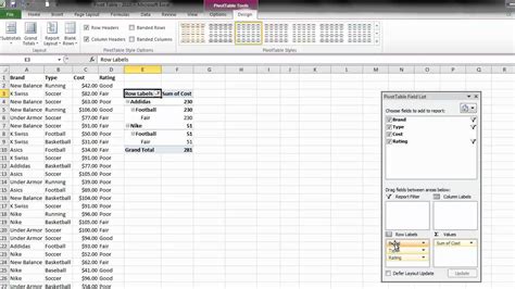 We did not find results for: How to Create A Pivot Table in Excel 2010 - YouTube