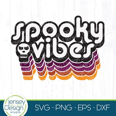 Spooky Vibes Svg Halloween Svg Files For Shirts Cute Vintage Etsy