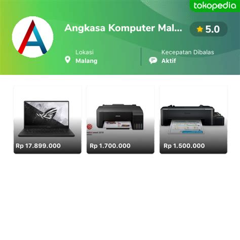 Angkasa Komputer Malang Klojen Kota Malang Tokopedia