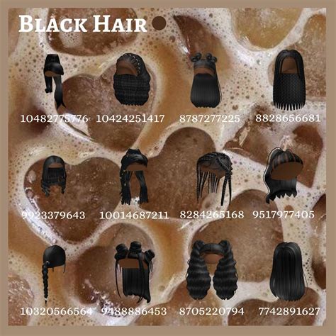 Black Hair Bloxburg Codes Black Hair Roblox Brown Hair Roblox Black
