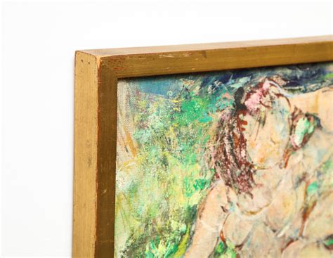 Three Nudes On A Park Bench Oil On Canvas For Sale At Stdibs Nudes My