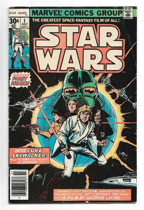 Star Wars # 1 Marvel Comics 1977 Howard Chaykin art/ w/UPC code