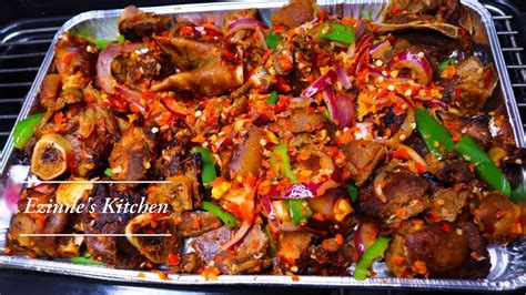 ASUN RECIPE Spicy Goat Meat How To Make Asun YouTube