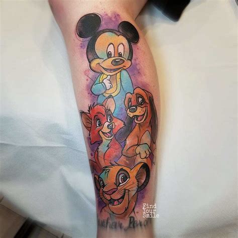 Top More Than 75 Watercolor Disney Tattoo Super Hot Ineteachers
