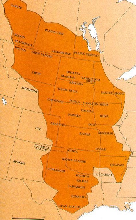 Great Plains Tribes Map Many Of The Tribes Of The Great Plains Were