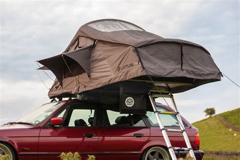Get out and explore more with a Latitude Roof Tent! Forget poles, pegs