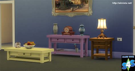 Canterbury Table Collection At Simista Sims 4 Updates