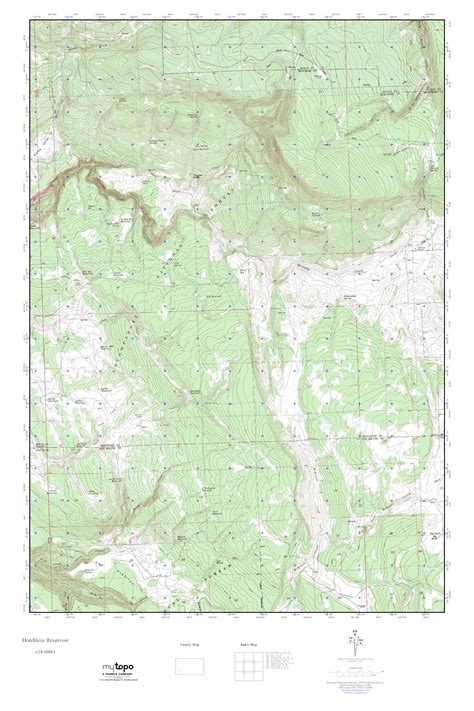 Mytopo Hotchkiss Reservoir Colorado Usgs Quad Topo Map