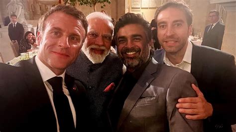 Madhavan Poses With PM Modi As Macron Clicks Selfie Thanks Them For Humility Bollywood