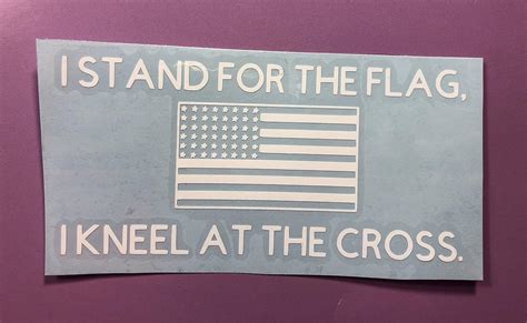 I Stand For The Flag I Kneel At The Cross American Flag