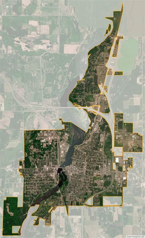 Map Of Little Falls City Minnesota