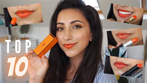 Top 10 Orange Lipsticks Great For Olive Skin Tones 🍊 Youtube